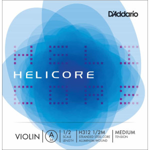 D'Addario Helicore Violin Single 'A' 1/2 Size