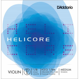 D'Addario Helicore Violin Single 'D' 1/8 Size