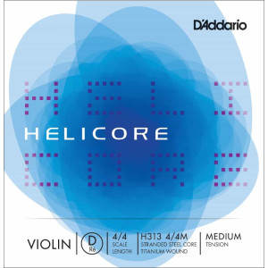 D'Addario Helicore Violin Single 'D' 4/4 Size