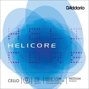 D'Addario Helicore Cello Single 'D' 1/2 Size