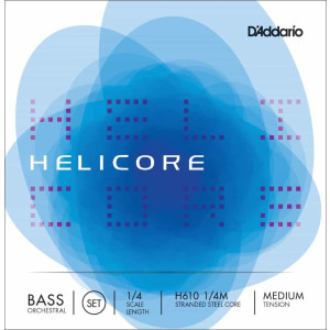 D'Addario Helicore Orchestral Bass String Set 1/4 Size