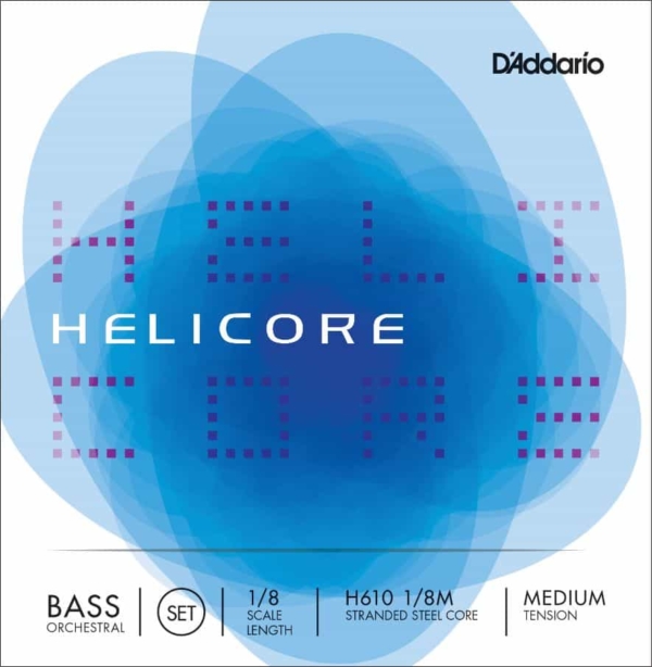 D'Addario Helicore Orchestral Bass String Set 1/8 Size