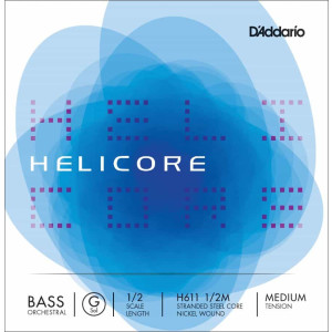 D'Addario Helicore Orchestral Bass Single 'G' 1/2 Size