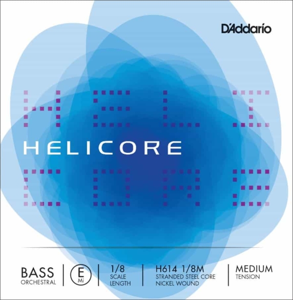 D'Addario Helicore Orchestral Bass Single 'E' 1/8 Size