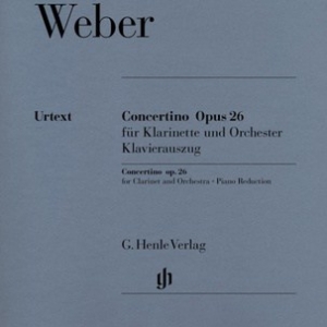 WEBER - CONCERTINO OP 26 CLARINET/PIANO