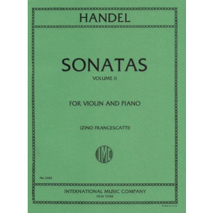 HANDEL - 6 SONATAS BK 2 VIOLIN/PIANO