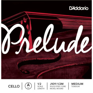 D'Addario Prelude Cello Single 'A' 1/2 Size