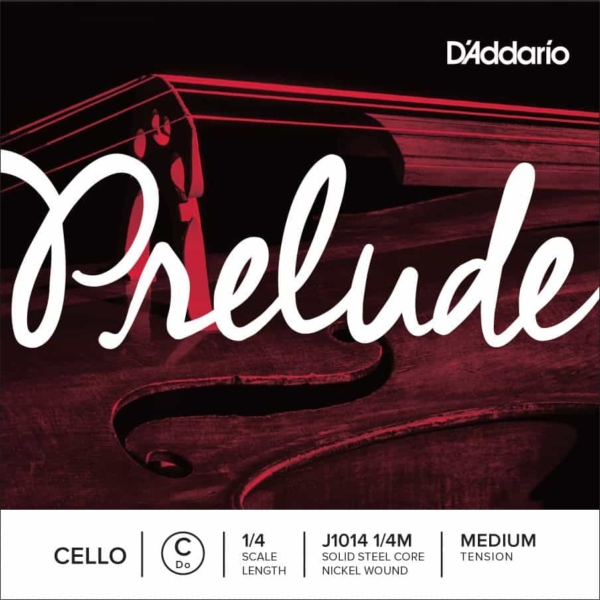 D'Addario Prelude Cello Single 'C' 1/4 Size