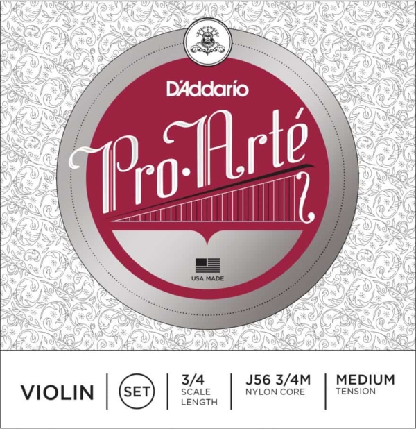 D'Addario Pro-Arte Violin String Set 3/4 Size