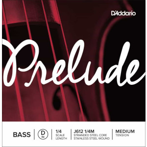 D'Addario Prelude Bass Single 'D' 1/4 Size