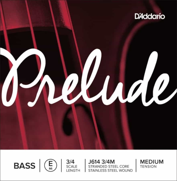D'Addario Prelude Bass Single 'E' 3/4 Size