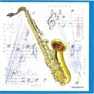 NOTELETS - SAXOPHONE DESIGN (PACK OF 5)