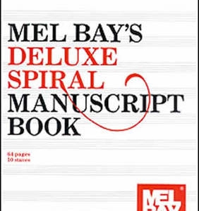 DELUXE 10 STAVE 64 PAGE SPIRAL MANUSCRIPT BOOK