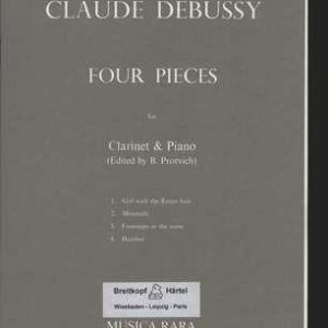 DEBUSSY - 4 PIECES FROM PRELUDES CLARINET/PIANO