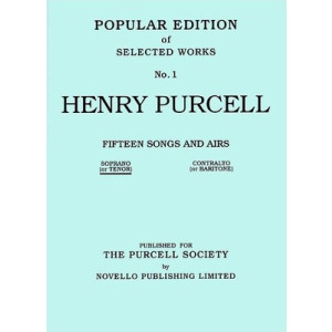 PURCELL 15 SONGS & AIRS HIGH VOICE