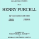 PURCELL 15 SONGS & AIRS HIGH VOICE
