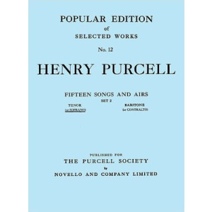 PURCELL 15 SONGS & AIRS 2 HIGH VOICE