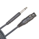 Planet Waves Classic Series Unbalanced Mic Cable, XLR-to-1/4-inch, 25 feet
