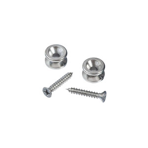 Planet Waves Solid Brass End Pins - Chrome (Pair)