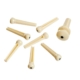 Planet Waves Injected Molded Bridge Pins w End Pin, Set of 7, Ivory w Black Dot