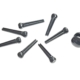 Planet Waves Injected Molded Bridge Pins w End Pin, Set of 7, Black