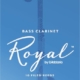 Rico Royal Bass Clarinet Reeds, Strength 2.0, 10-pack