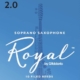 Rico Royal Soprano Sax Reeds, Strength 2.0, 10-pack