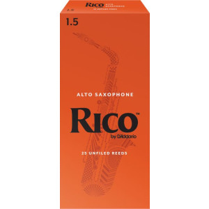 Rico Alto Sax Reeds, Strength 1.5, 25-pack