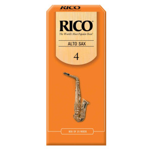 Rico Alto Sax Reeds, Strength 4.0, 25-pack