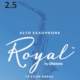 Rico Royal Alto Sax Reeds, Strength 2.5, 10-pack