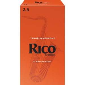 Rico Tenor Sax Reeds, Strength 2.5, 25-pack