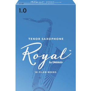 Rico Royal Tenor Sax Reeds, Strength 1.0, 10-pack