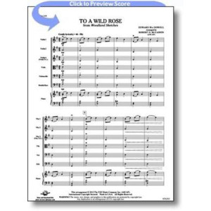 TO A WILD ROSE ARR MCCASHIN STRING ORCH SC/PTS