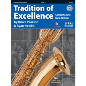 TRADITION OF EXCELLENCE BK 2 BARI SAX BK/DVD