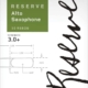 D'Addario Reserve Alto Sax Reeds, Strength 3.0+, 10-pack
