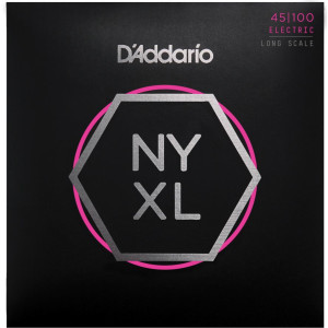 D'Addario NYXL45100 Nickel Wound Bass Guitar Strings, 45-100, Long Scale