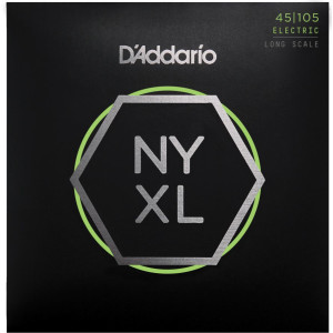 D'Addario NYXL45105 Nickel Wound Bass Guitar Strings, 45-105, Long Scale