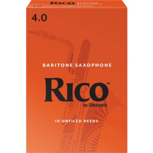 Rico Baritone Sax Reeds, Strength 4, 10-pack