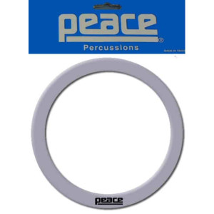 Peace 5" Bass Drum Hole Template & Reinforcement Ring in Silver