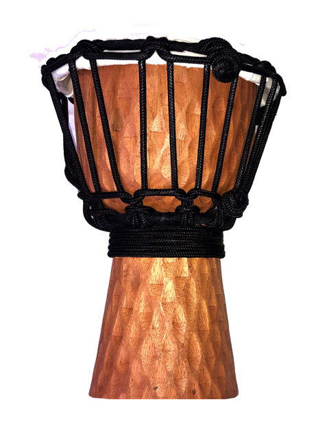 Toca Wooden Mini Series 4" Djembe Carved Cherry StaDesign