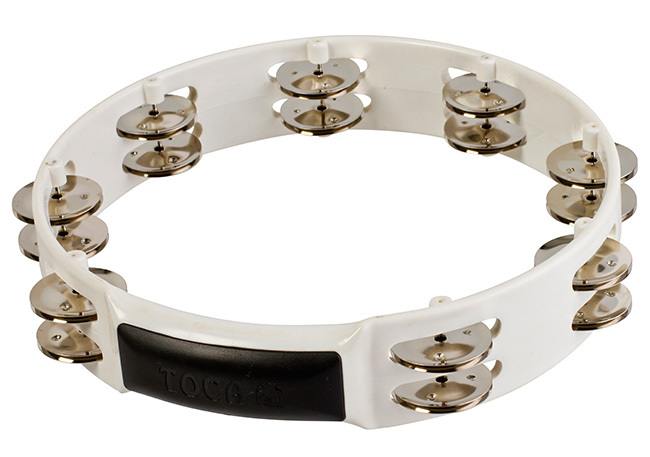 Toca Players Series 10" PVC  Shell Tambourine w Double Nickel Plated Jingles
