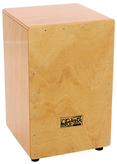 Toca Players Series Wooden Cajon Natural Gloss w Internal Wire Snares