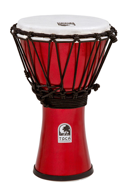 Toca Freestyle Colorsound Series Djembe 7" Metallic Red