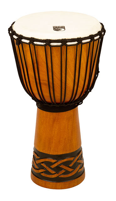Toca Origins Series Wooden Djembe 10" Synthetic Head Celtic Knot
