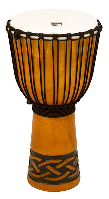 Toca Origins Series Wooden Djembe 12" Synthetic Head Celtic Knot