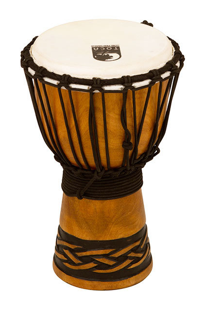 Toca Origins Series Wooden Djembe 7" Synthetic Head Celtic Knot