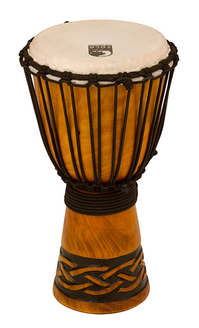 Toca Origins Series Wooden Djembe 8" Synthetic Head Celtic Knot