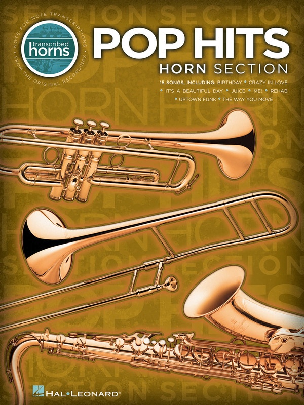 POP HITS HORN SECTION TRANSCRIBED SCORES