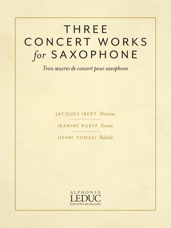 3 CONCERT WORKS FOR SAXOPHONE ALTO SAX/PIANO