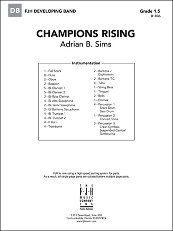 Champions Rising CB1.5 SC/PTS